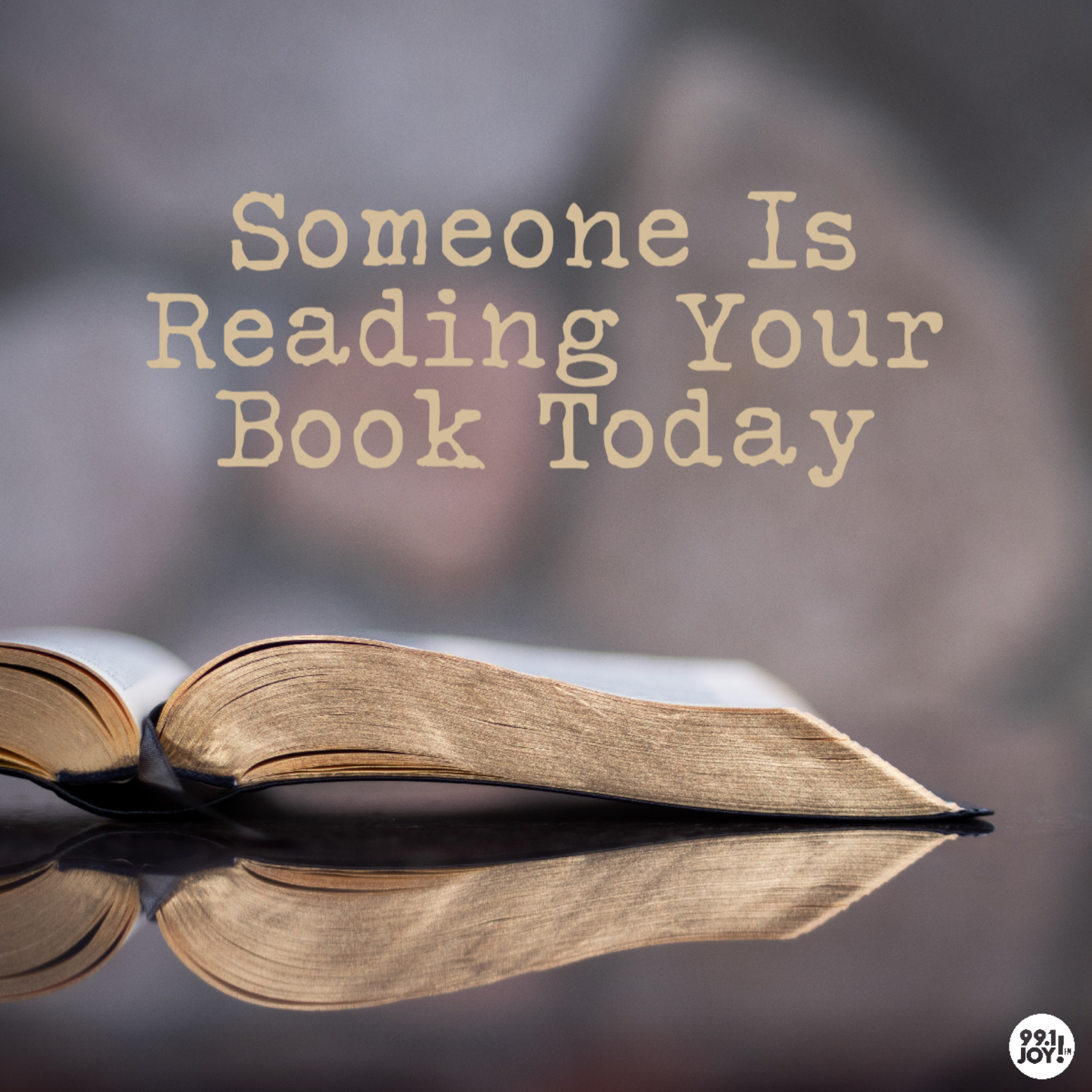 Someone Is Reading Your Book Today