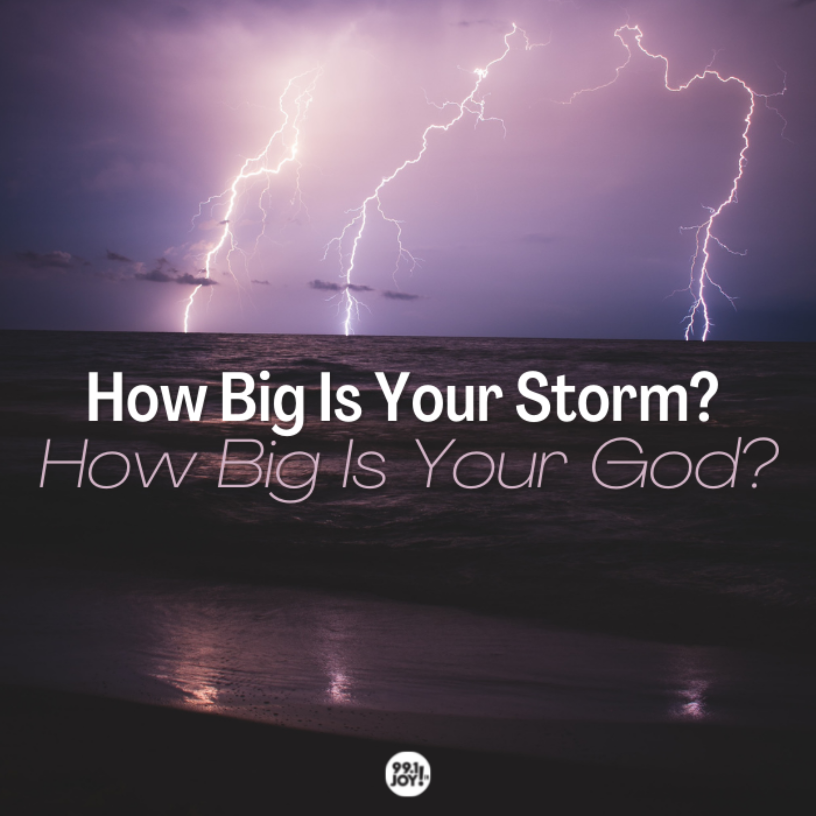 How Big Is Your Storm? How Big Is Your God?