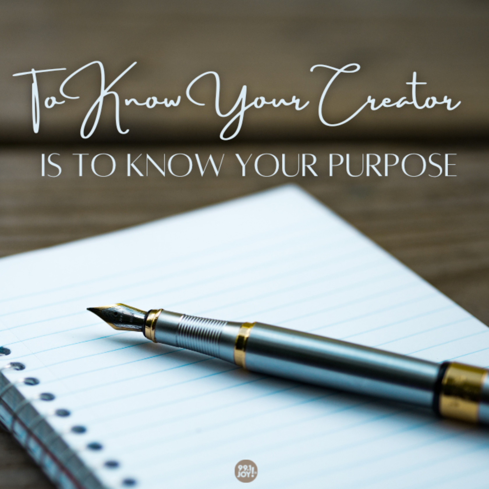 To Know Your Creator Is To Know Your Purpose