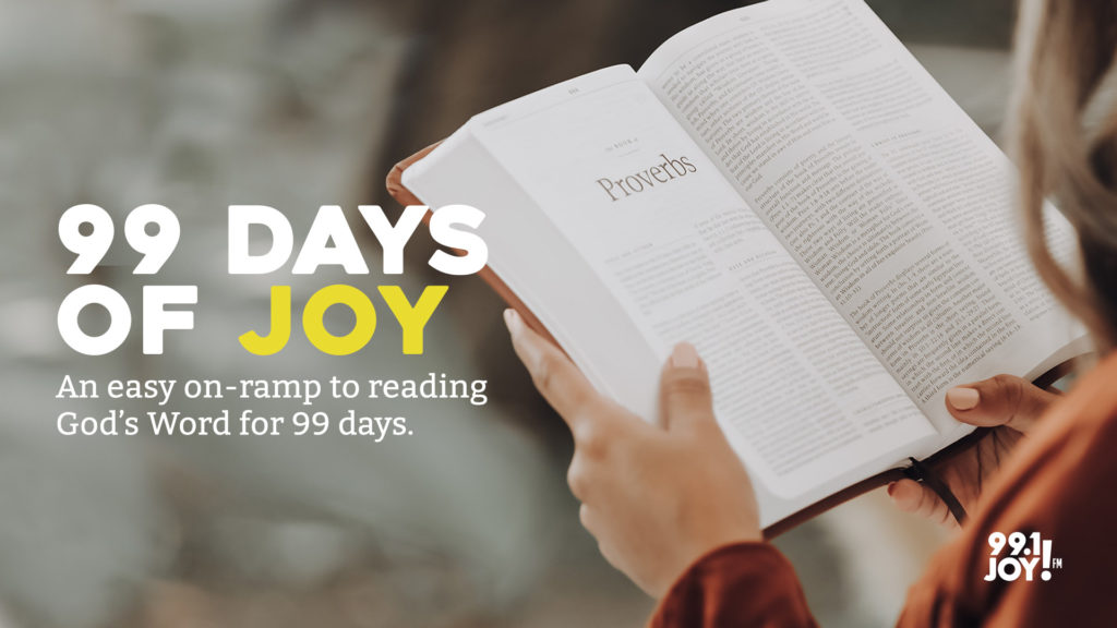 99 Days of JOY. A 90 Day Bible Reading Plan. An easy on-ramp to reading God's word.
