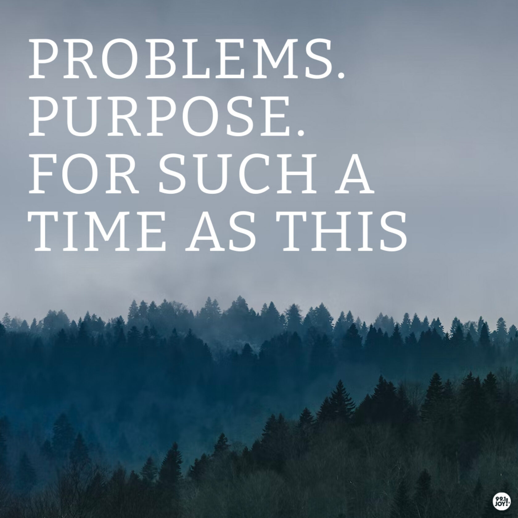 Problems. Purpose. For such a time as this