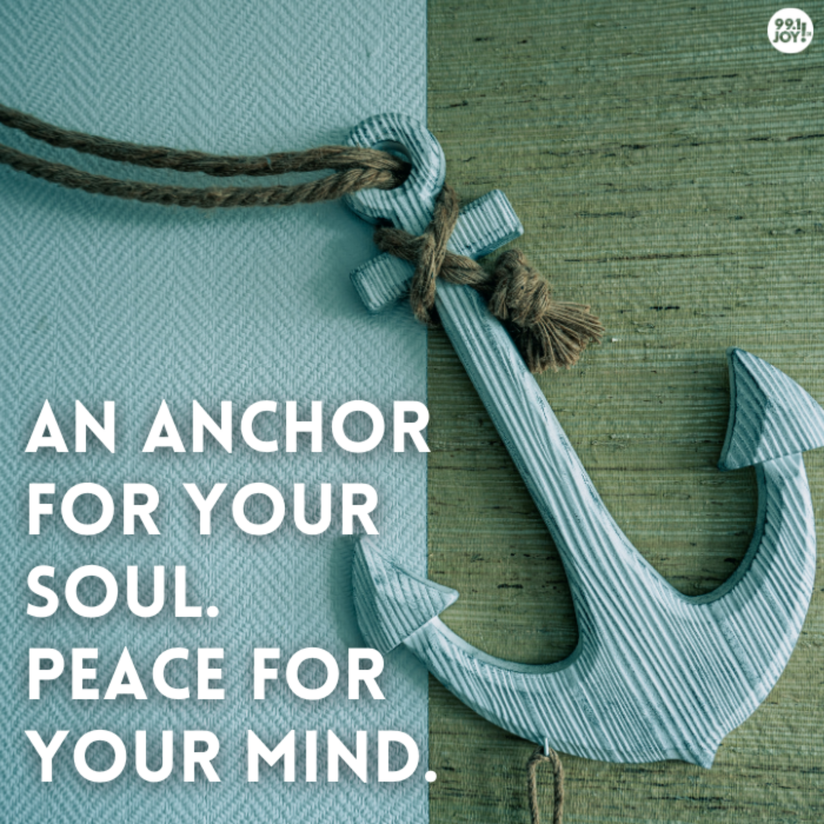 An Anchor For Your Soul. Peace For Your Mind.